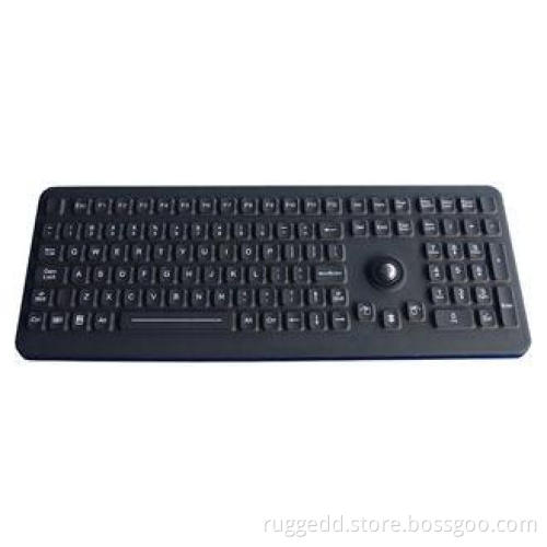 Silicone Industrial washable computer keyboard With Trackba